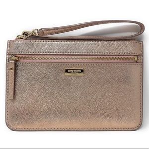 Kate spade rose gold wristlet